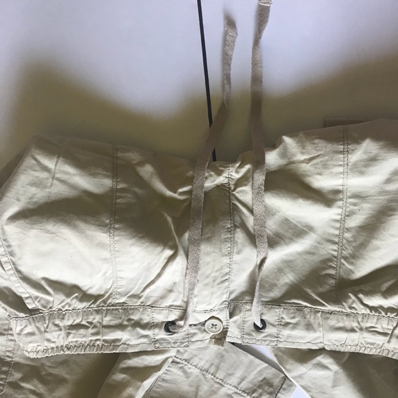 Joe Fresh Tan Cotton Cargo Capri Pants - Picture 8 of 8